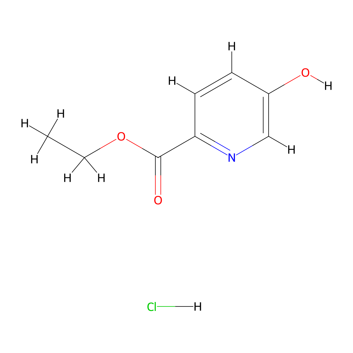 Ethyl 5-hydroxypyridine-2-carboxylate;hydrochloride molecular structure, CAS 2281767-78-8