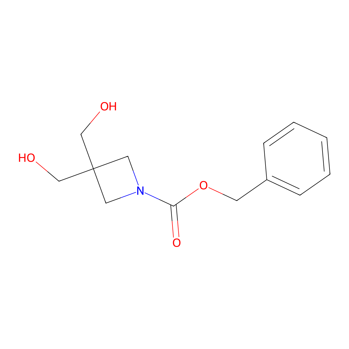 Benzyl 3,3-bis(hydroxymethyl)azetidine-1-carboxylate molecular structure, CAS 2281829-03-4