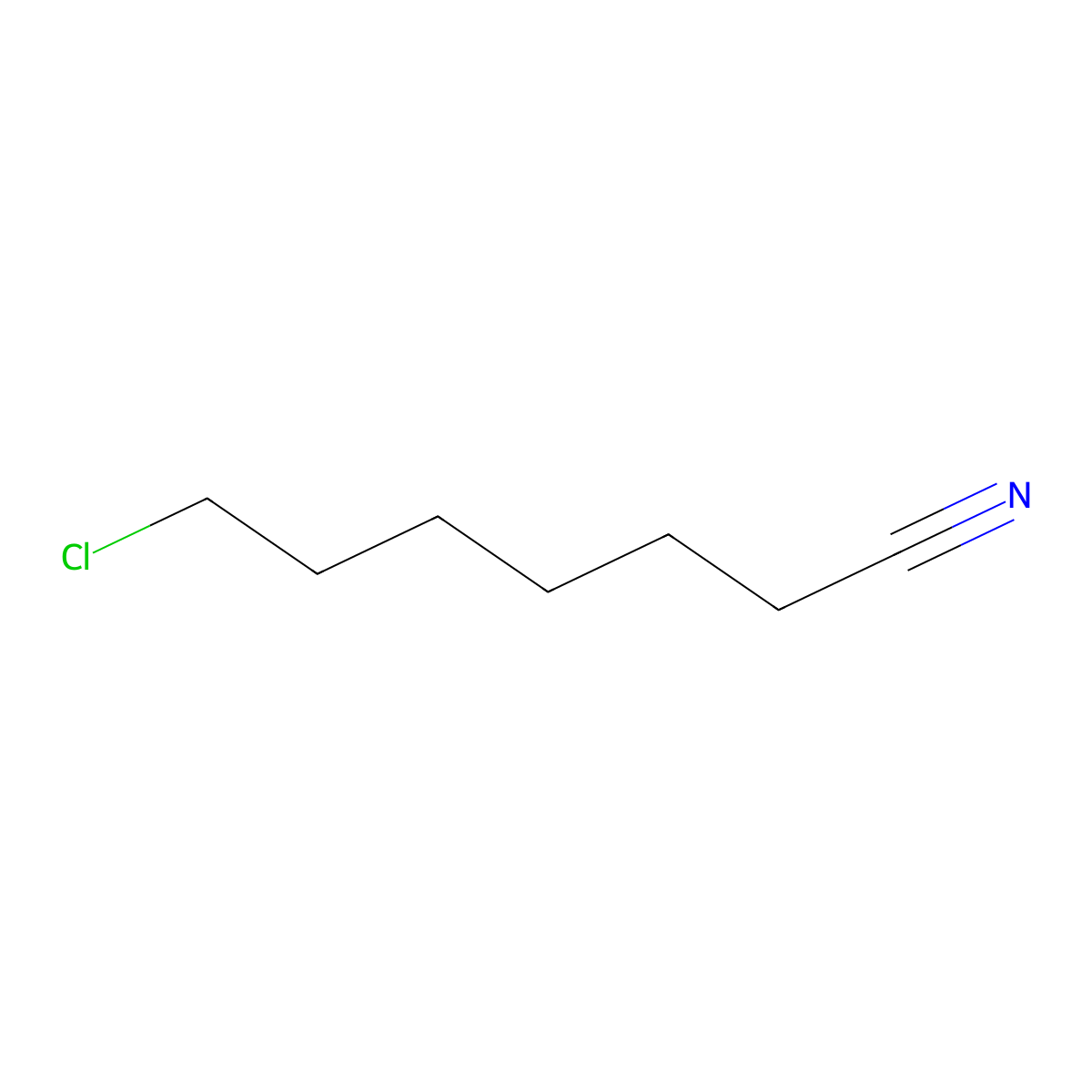 7-Chloroheptane-1-nitrile molecular structure, CAS 22819-91-6