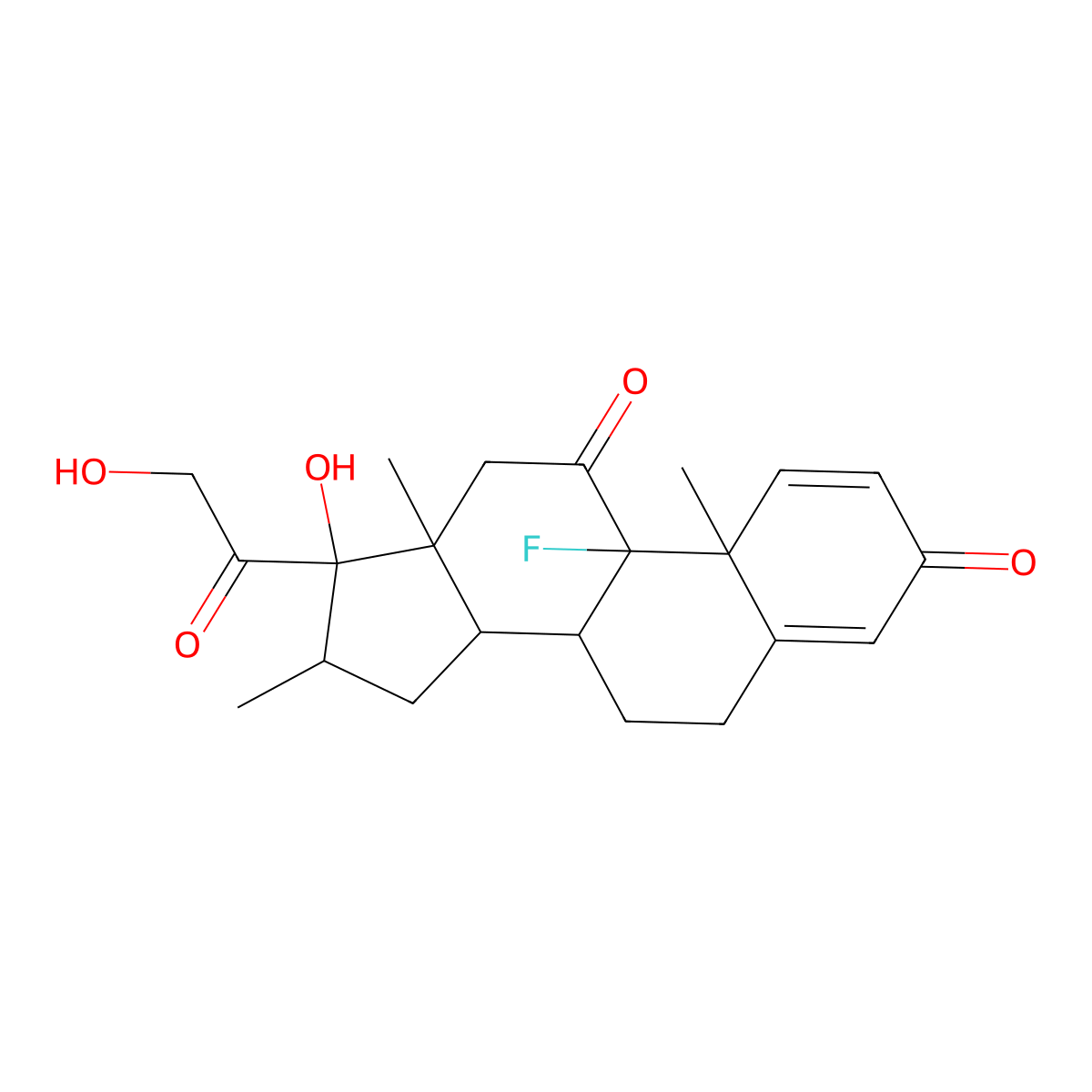 11-Ketobetamethasone molecular structure, CAS 2282-51-1