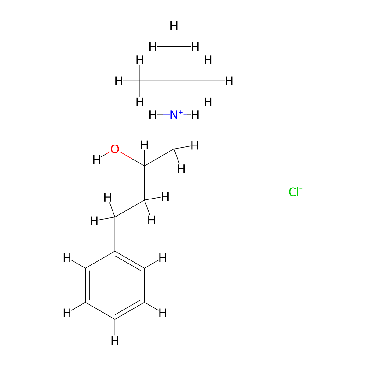 2-Butanol, 1-(tert-butylamino)-4-phenyl-, hydrochloride molecular structure, CAS 22820-58-2
