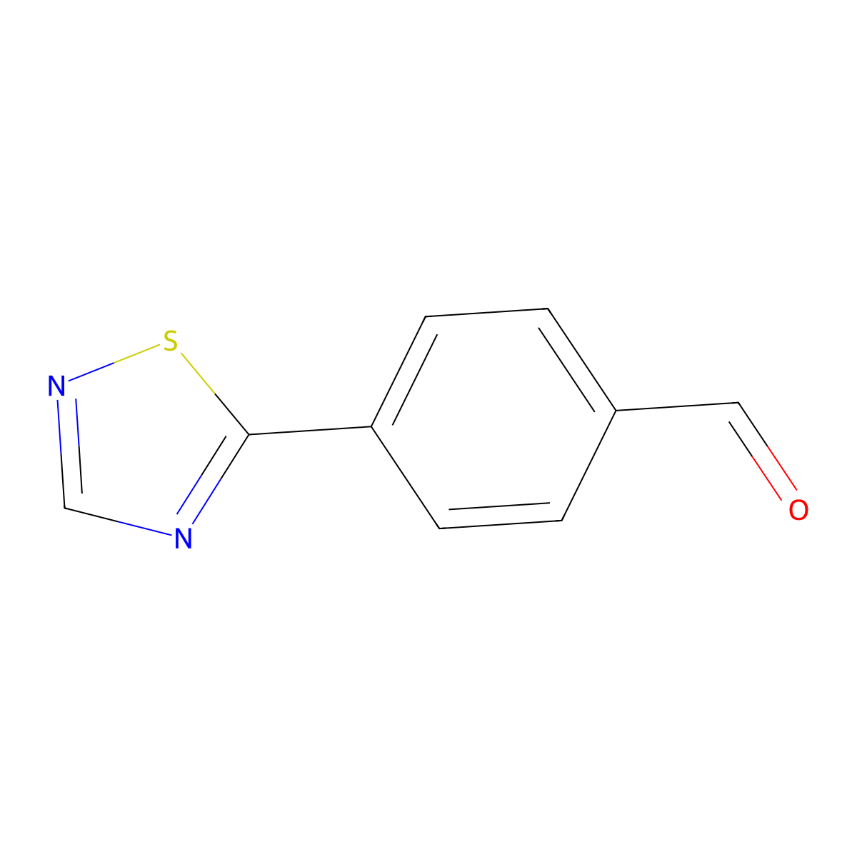 4-(1,2,4-Thiadiazol-5-yl)benzaldehyde molecular structure, CAS 2282099-54-9