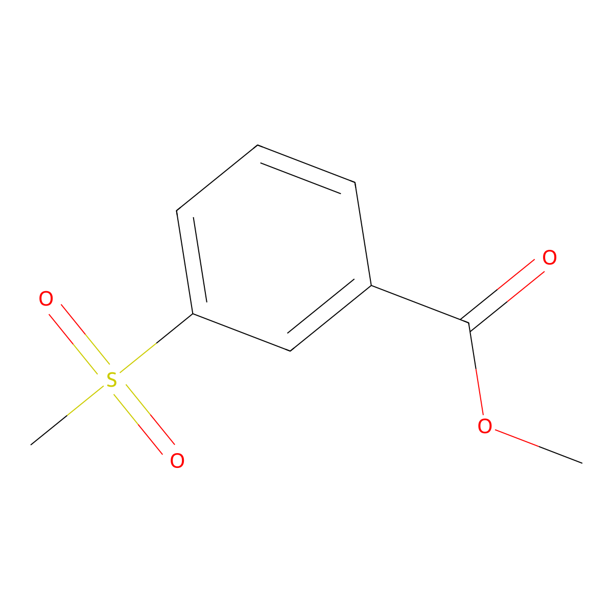 Methyl 3-(methylsulfonyl)benzoate molecular structure, CAS 22821-69-8