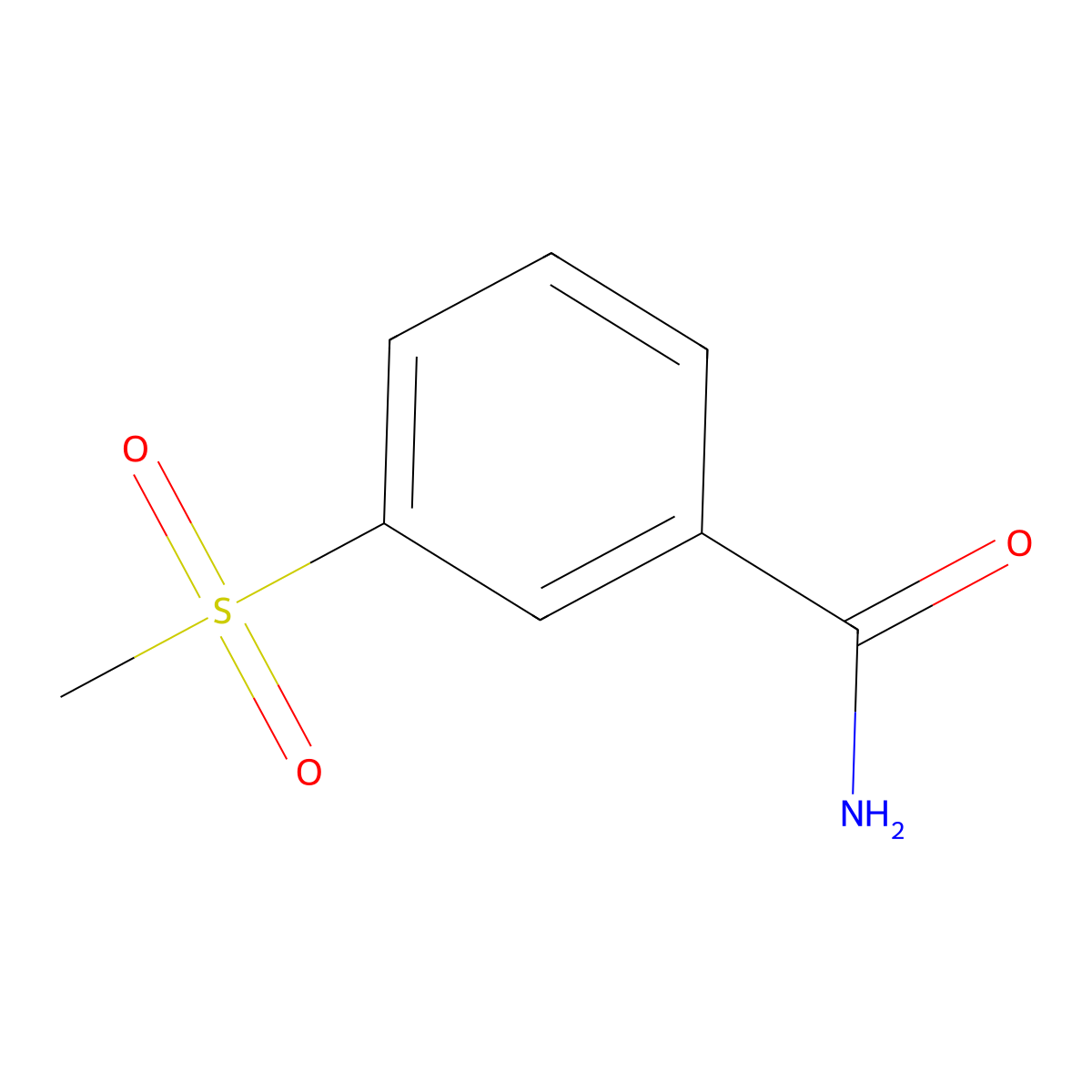 3-Methanesulfonylbenzamide molecular structure, CAS 22821-73-4