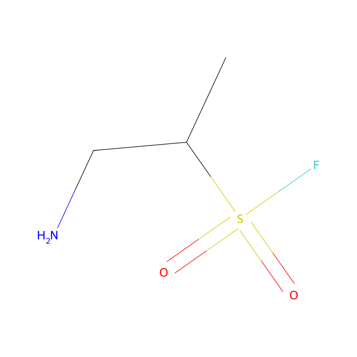 1-Aminopropane-2-sulfonyl fluoride molecular structure, CAS 2282127-17-5