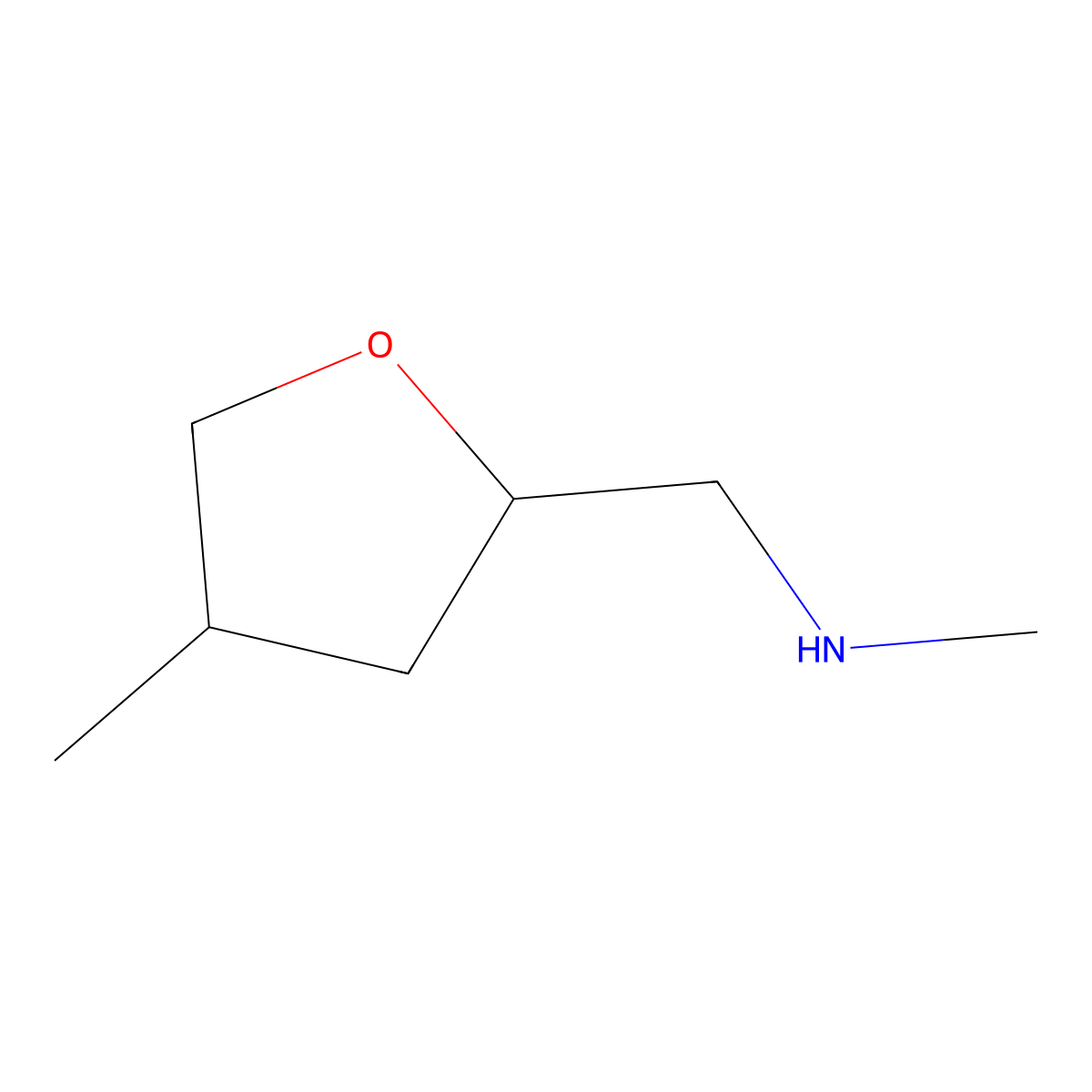 Methyl[(4-methyloxolan-2-yl)methyl]amine molecular structure, CAS 2282338-21-8