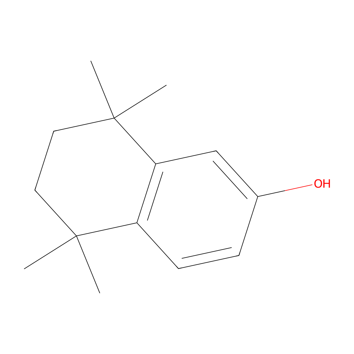 5,5,8,8-Tetramethyl-5,6,7,8-tetrahydronaphthalen-2-ol molecular structure, CAS 22824-31-3