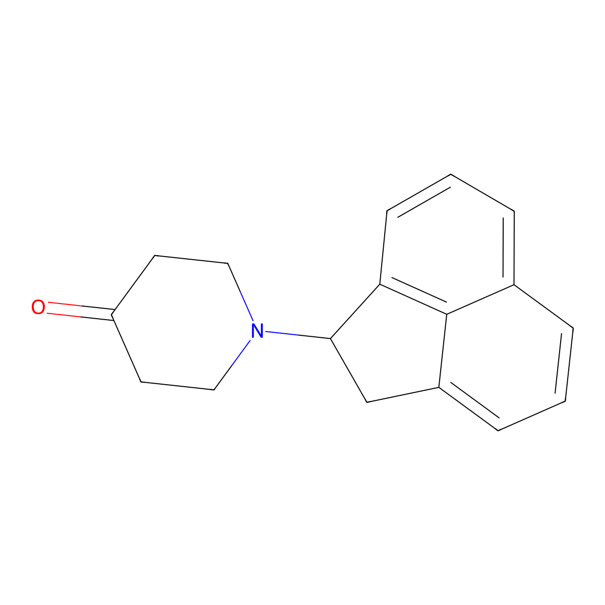 (R)-1-(1,2-Dihydroacenaphthylen-1-yl)piperidin-4-one molecular structure, CAS 228246-75-1