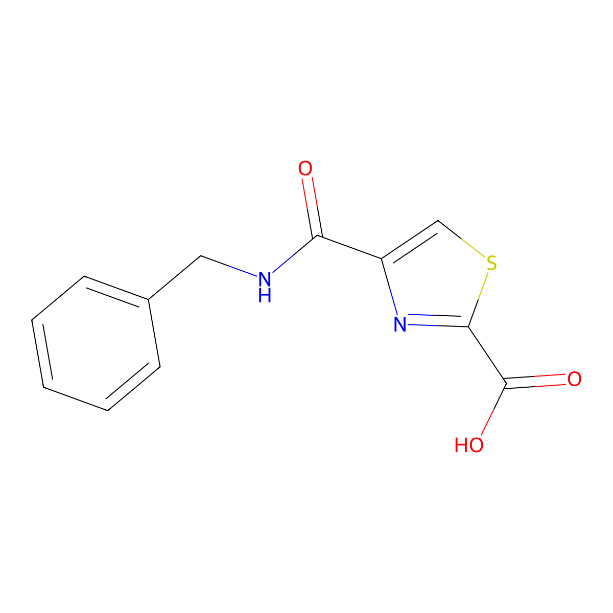4-(Benzylcarbamoyl)thiazole-2-carboxylic acid molecular structure, CAS 2282575-65-7