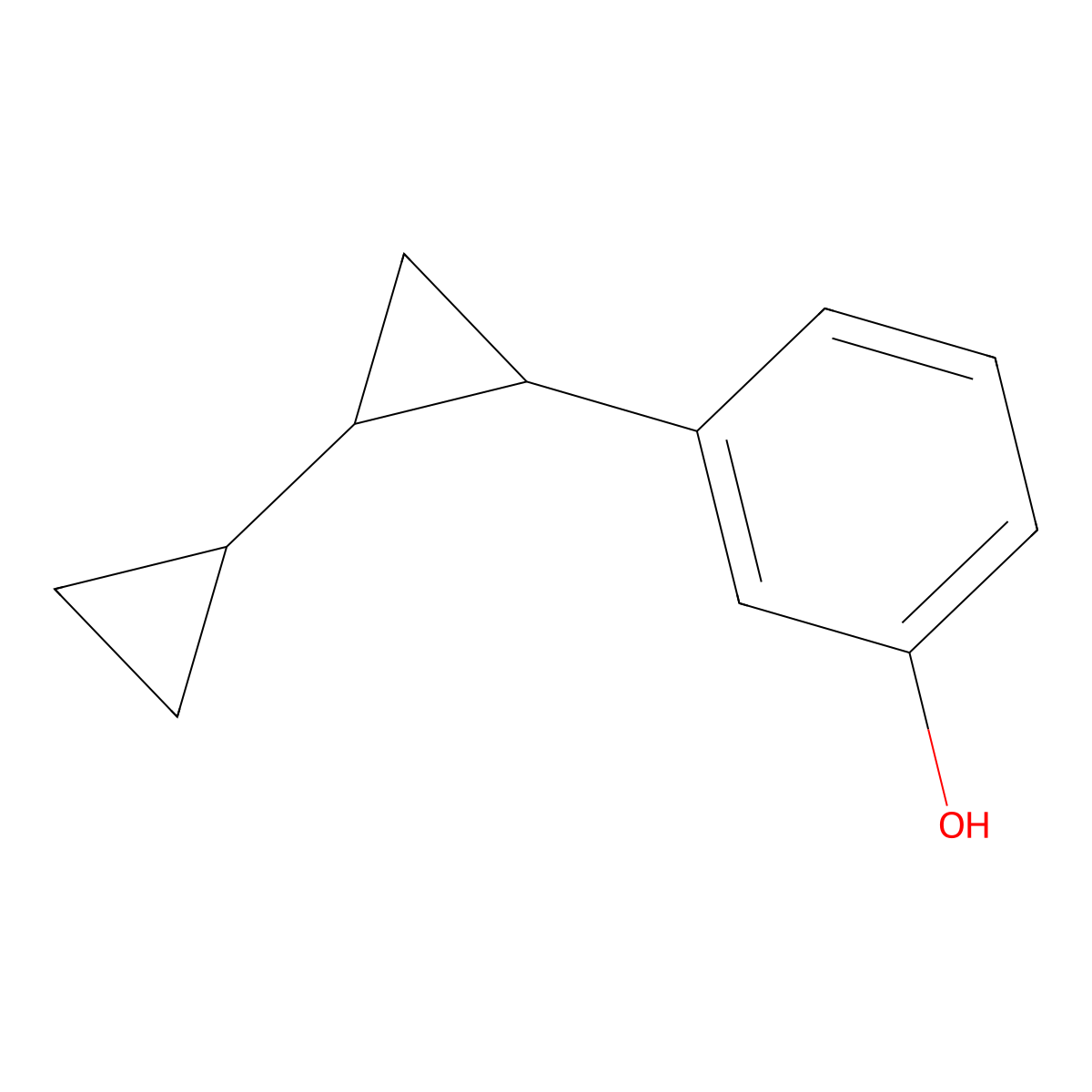 3-{[1,1'-Bi(cyclopropane)]-2-yl}phenol molecular structure, CAS 228267-53-6