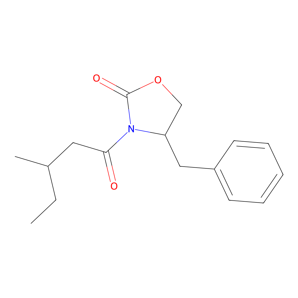 (3S,4R)-4-Benzyl-3-(3-methylpentanoyl)-oxazolidin-2-one molecular structure, CAS 228267-64-9