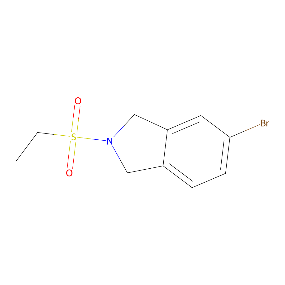 5-Bromo-2-(ethylsulfonyl)isoindoline molecular structure, CAS 2282840-51-9