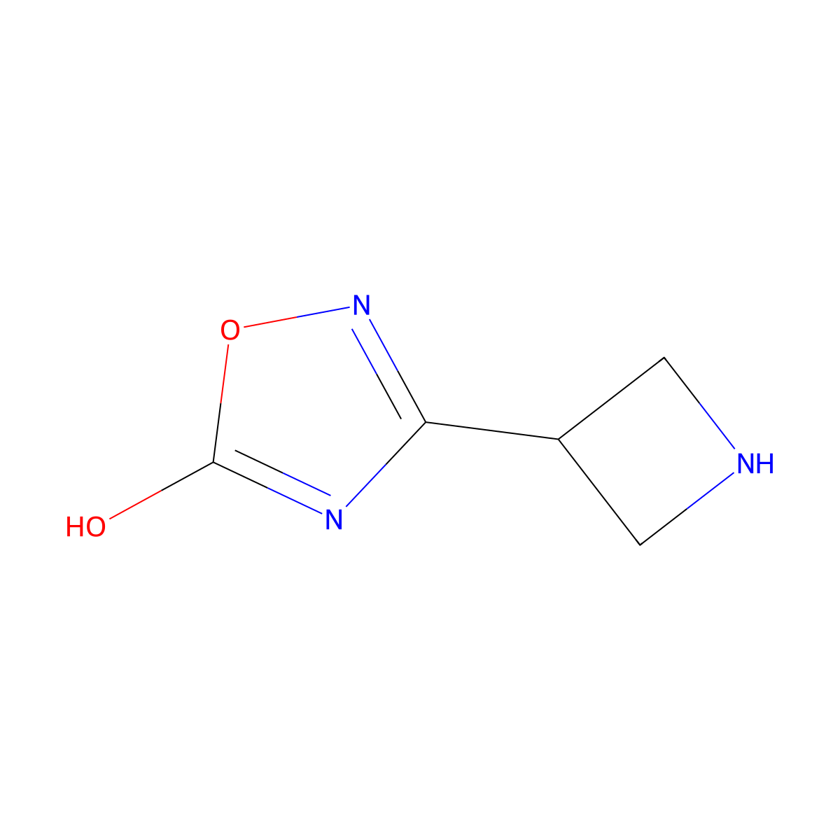 3-(Azetidin-3-yl)-1,2,4-oxadiazol-5-ol molecular structure, CAS 2282895-26-3