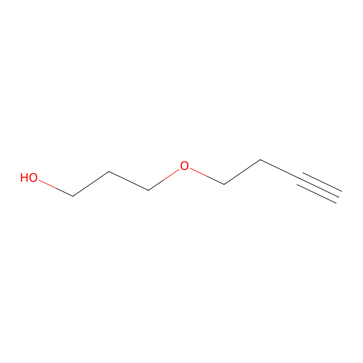 3-(But-3-yn-1-yloxy)propan-1-ol molecular structure, CAS 2282985-67-3
