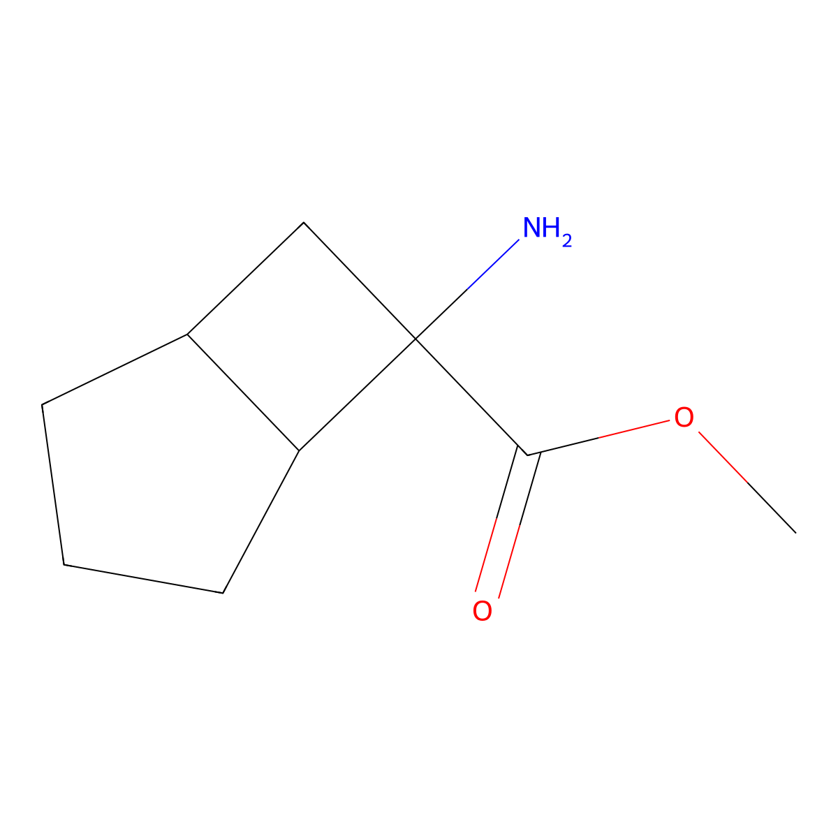 Methyl 6-aminobicyclo[3.2.0]heptane-6-carboxylate molecular structure, CAS 2282997-02-6