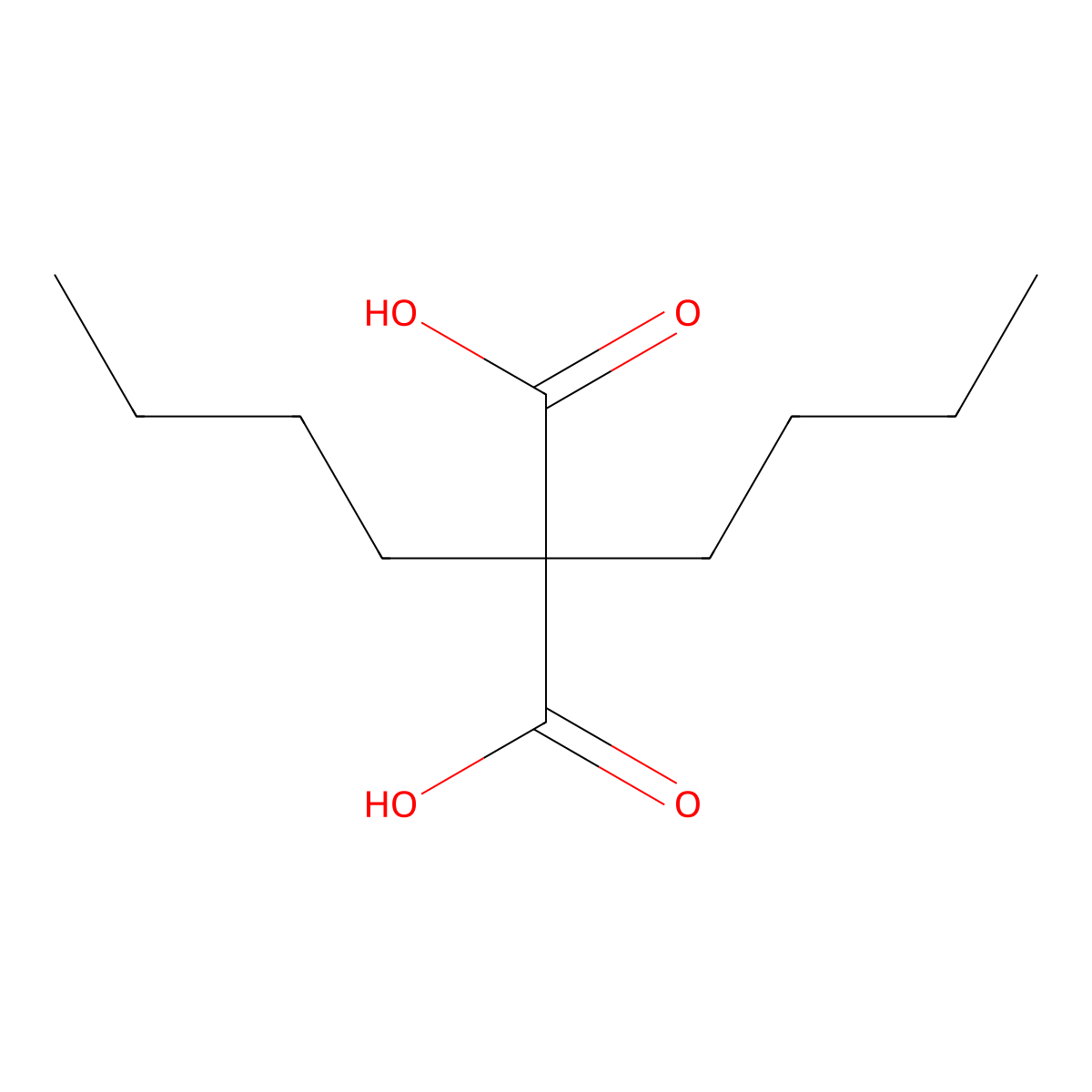 2,2-dibutylpropanedioic Acid molecular structure, CAS 2283-16-1