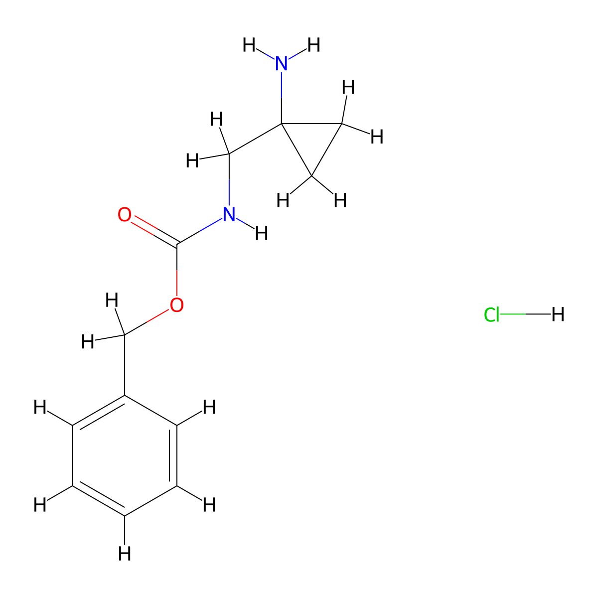 Benzyl (1-aminocyclopropyl)methylcarbamate hydrochloride molecular structure, CAS 2283034-99-9
