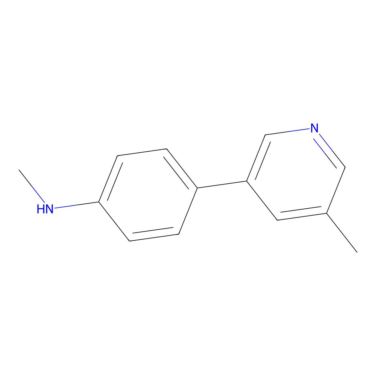 N-Methyl-4-(5-methylpyridin-3-yl)aniline molecular structure, CAS 2283053-80-3