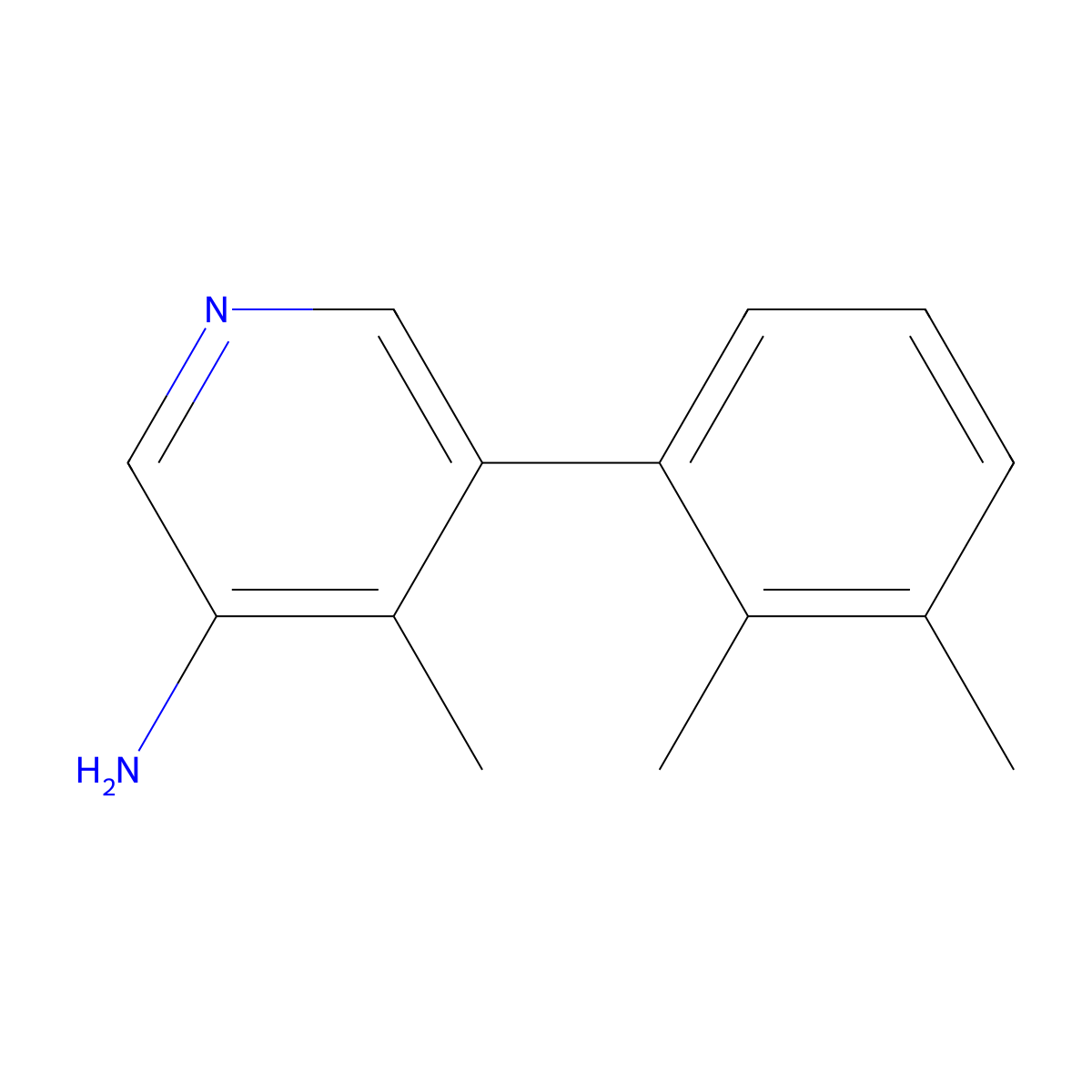 5-(2,3-Dimethylphenyl)-4-methylpyridin-3-amine molecular structure, CAS 2283147-02-2