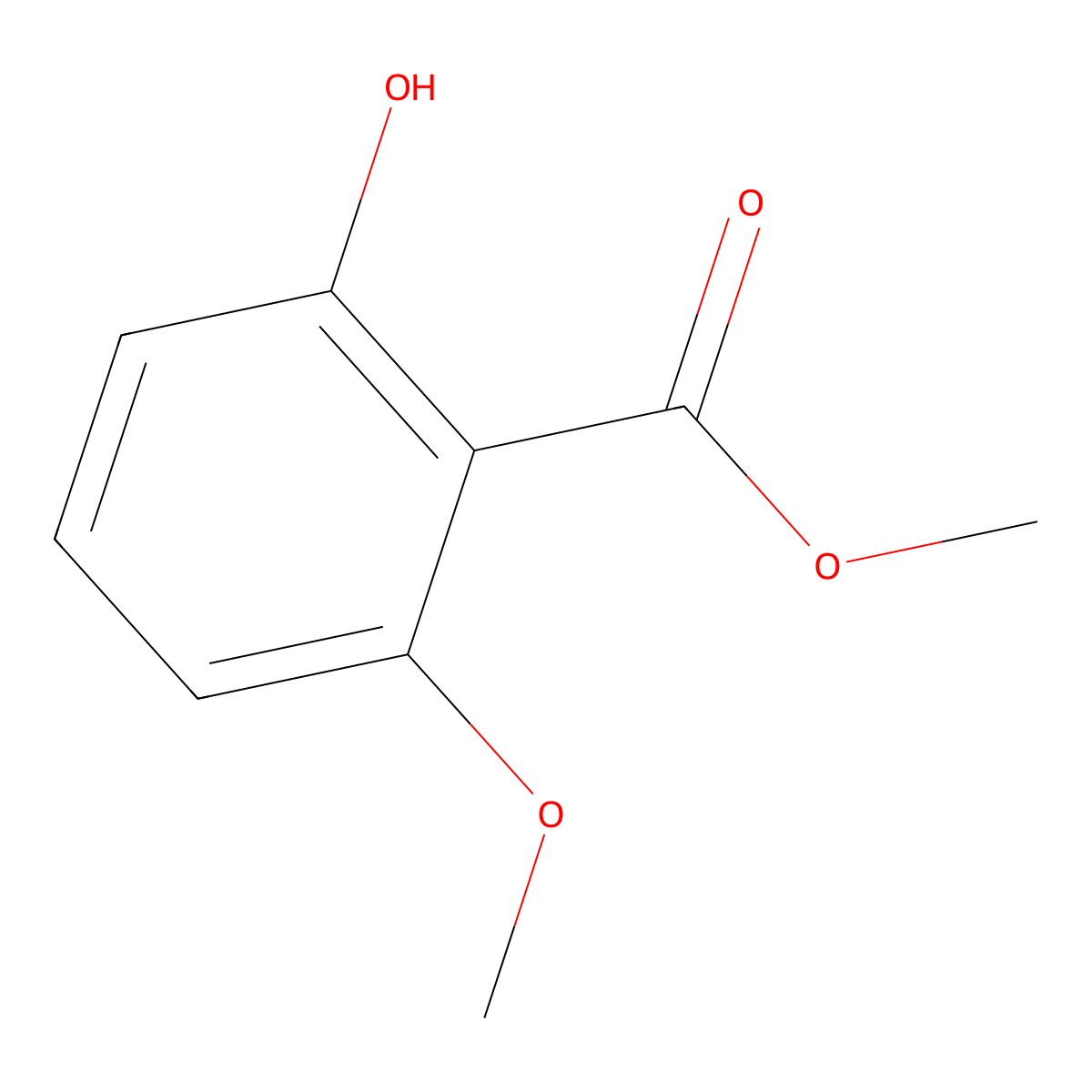 Methyl 2-hydroxy-6-methoxybenzoate molecular structure, CAS 22833-69-8
