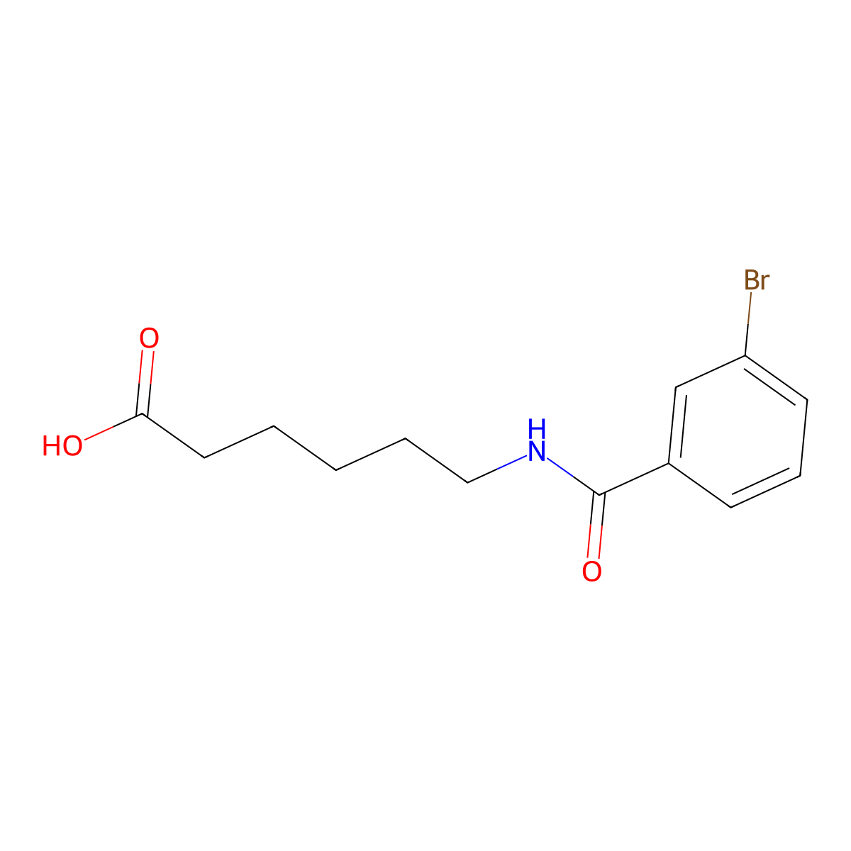 6-[(3-Bromobenzoyl)amino]hexanoic acid molecular structure, CAS 22834-48-6