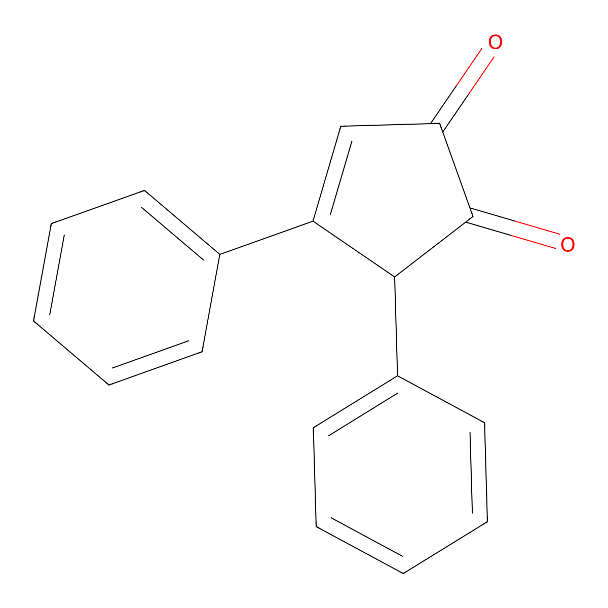 4,5-Diphenylcyclopent-3-ene-1,2-dione molecular structure, CAS 22837-73-6