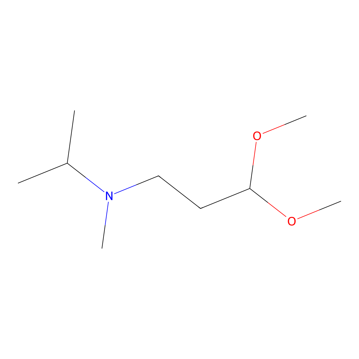 (3,3-Dimethoxypropyl)(methyl)(propan-2-yl)amine molecular structure, CAS 2283770-48-7