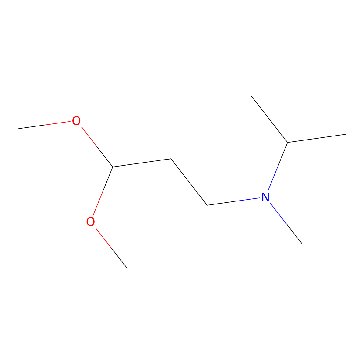 (3,3-Dimethoxypropyl)(methyl)(propan-2-yl)amine molecular structure, CAS 2283770-48-7