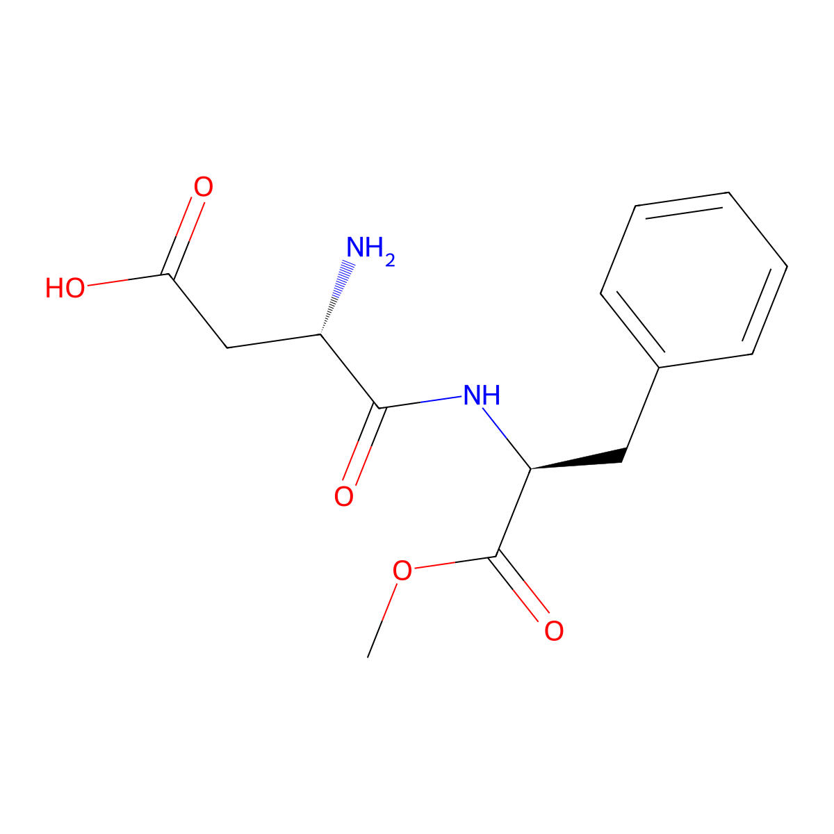 Aspartame molecular structure, CAS 22839-47-0