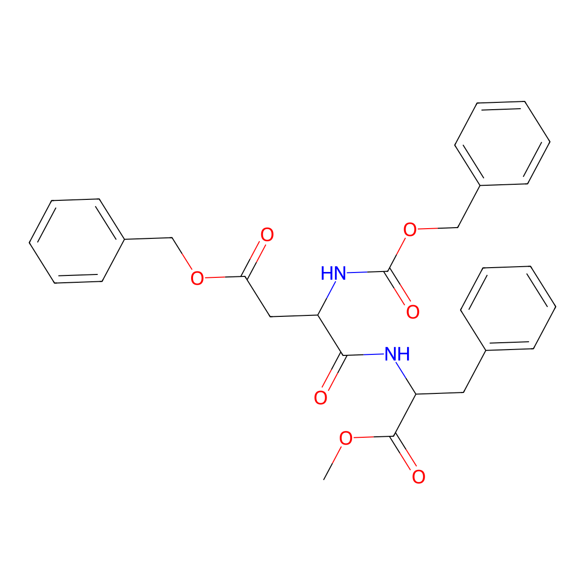 Benzyl (3S)-3-{[(benzyloxy)carbonyl]amino}-3-{[(2R)-1-methoxy-1-oxo-3-phenylpropan-2-yl]carbamoyl}propanoate molecular structure, CAS 22839-58-3