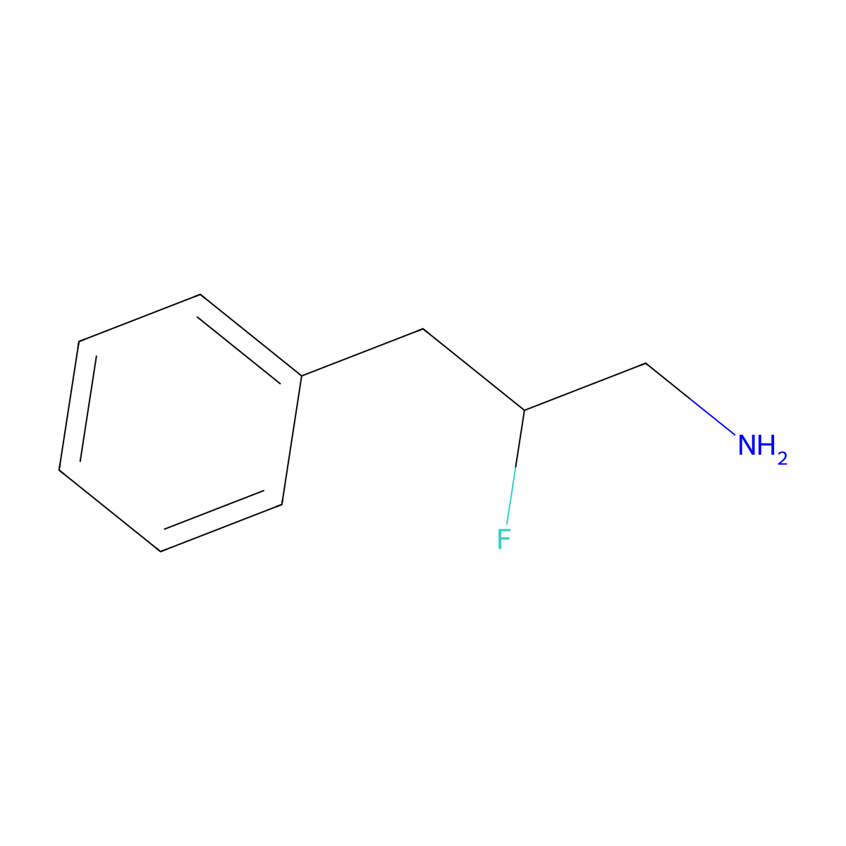2-Fluoro-3-phenylpropan-1-amine molecular structure, CAS 228392-92-5