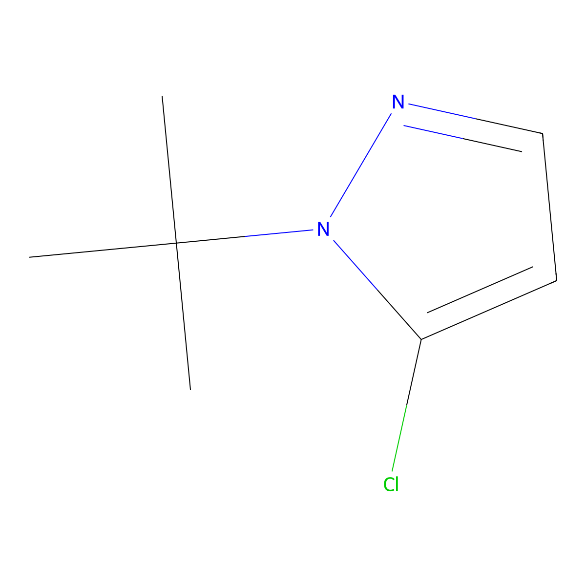 1-(tert-Butyl)-5-chloro-1H-pyrazole molecular structure, CAS 2283982-39-6