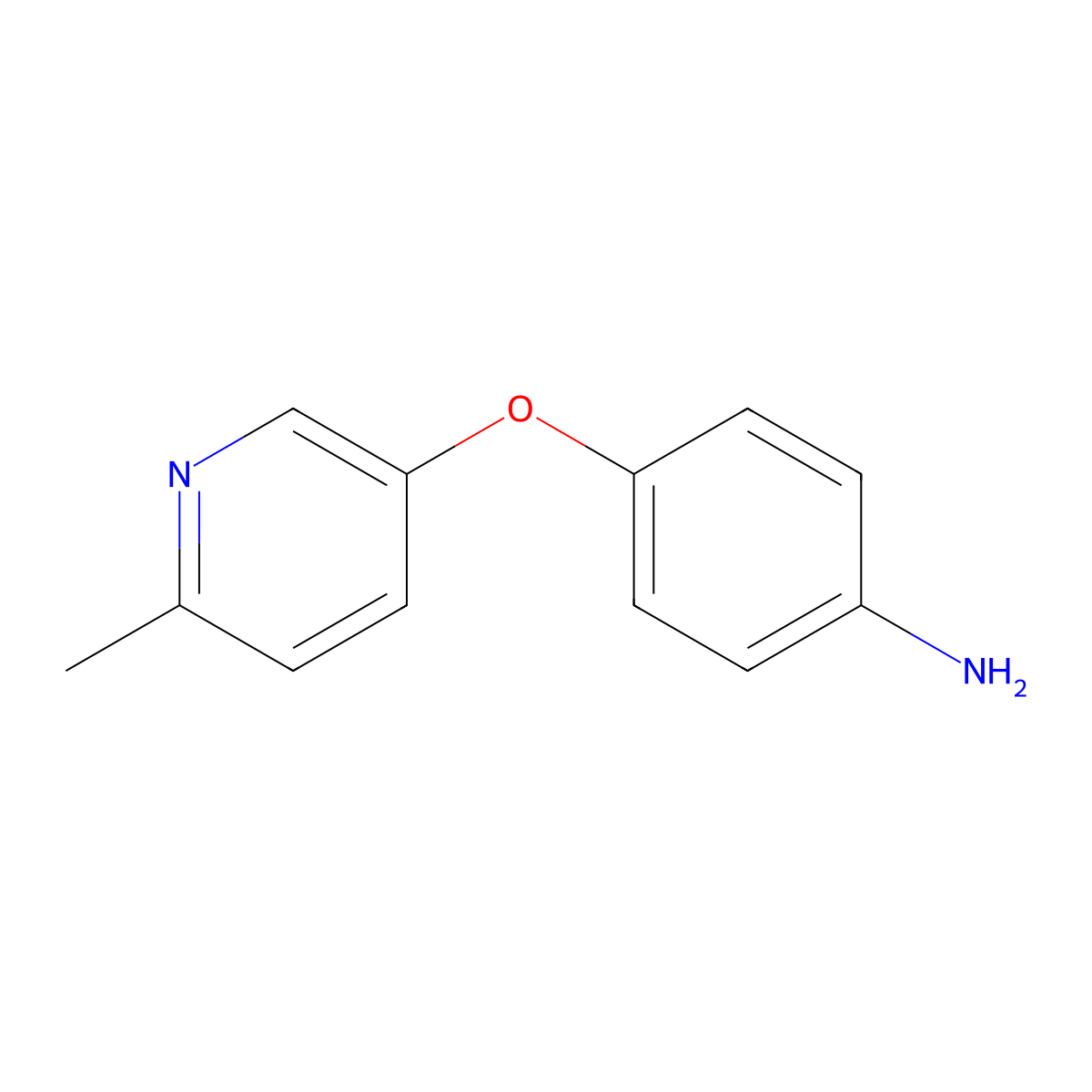 4-[(6-Methylpyridin-3-yl)oxy]aniline molecular structure, CAS 228401-31-8