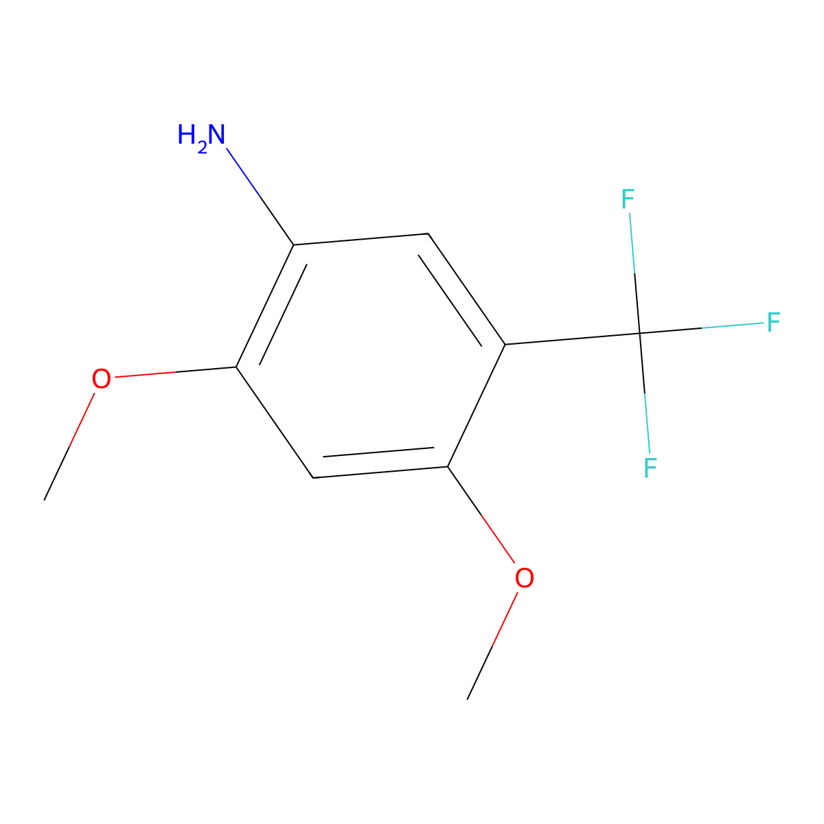 2,4-Dimethoxy-5-(trifluoromethyl)aniline molecular structure, CAS 228401-47-6