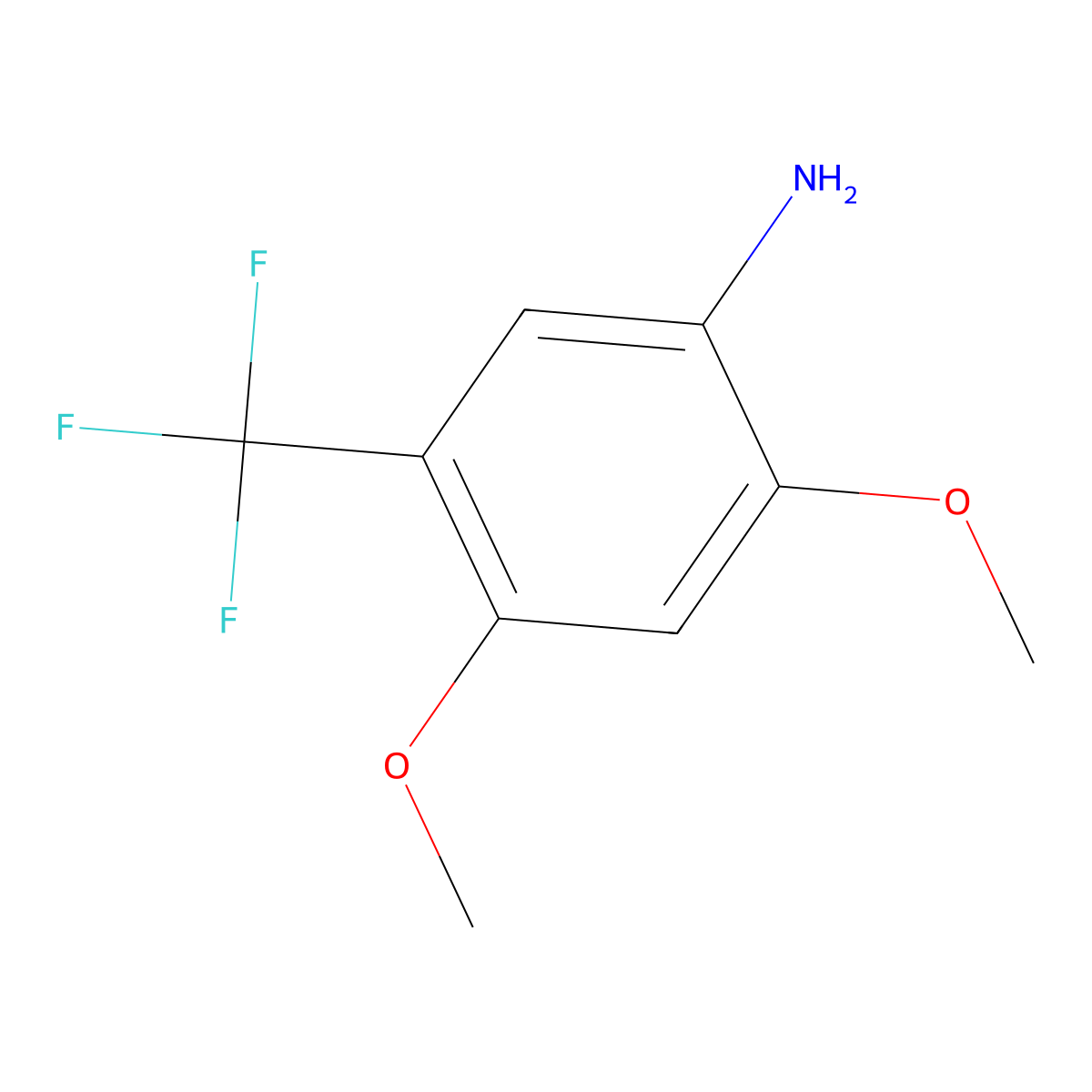 2,4-Dimethoxy-5-(trifluoromethyl)aniline molecular structure, CAS 228401-47-6