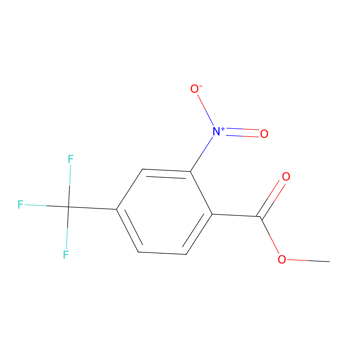 Methyl 2-nitro-4-(trifluoromethyl)benzoate molecular structure, CAS 228418-45-9