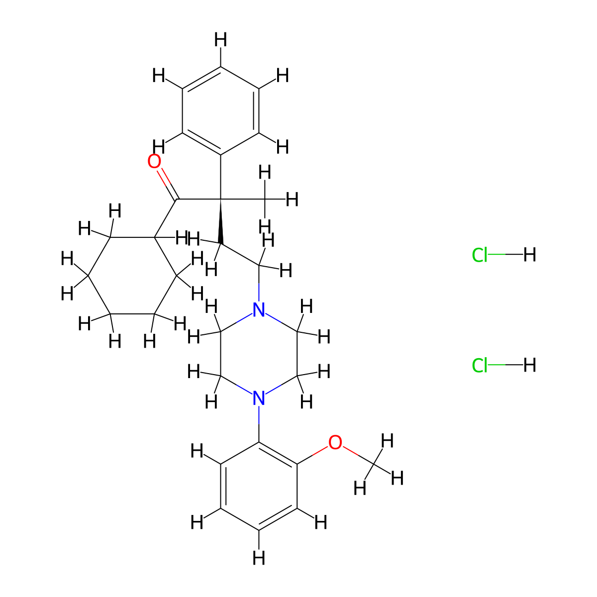 (R)-(-)-LY 426965 dihydrochloride molecular structure, CAS 228418-85-7