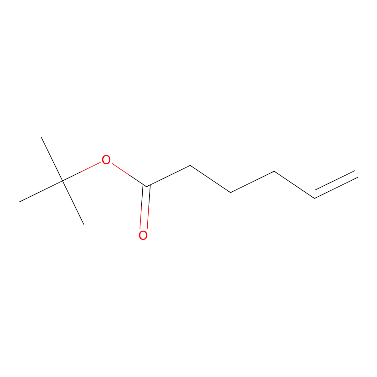 Tert-butyl hex-5-enoate molecular structure, CAS 22842-68-8