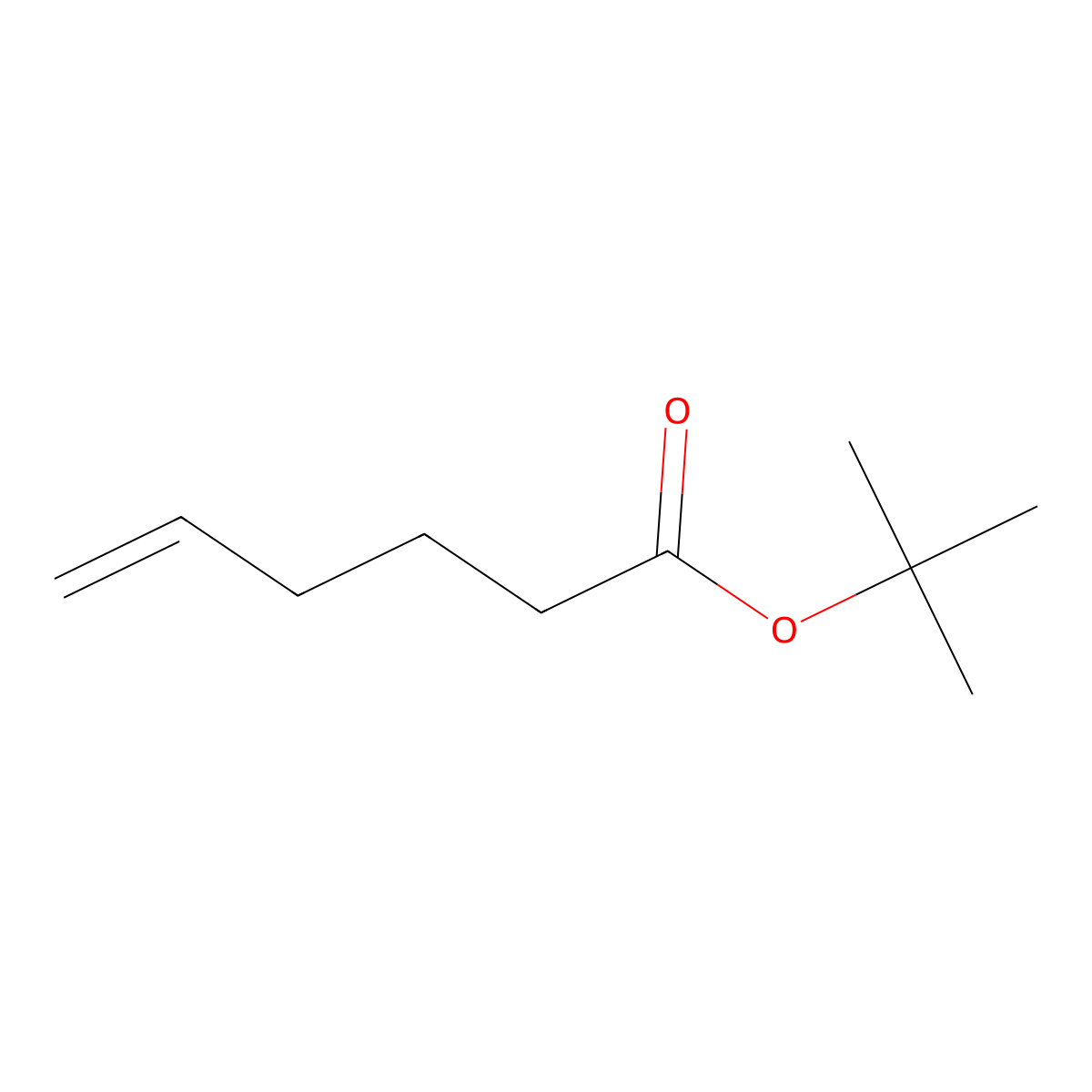 Tert-butyl hex-5-enoate molecular structure, CAS 22842-68-8