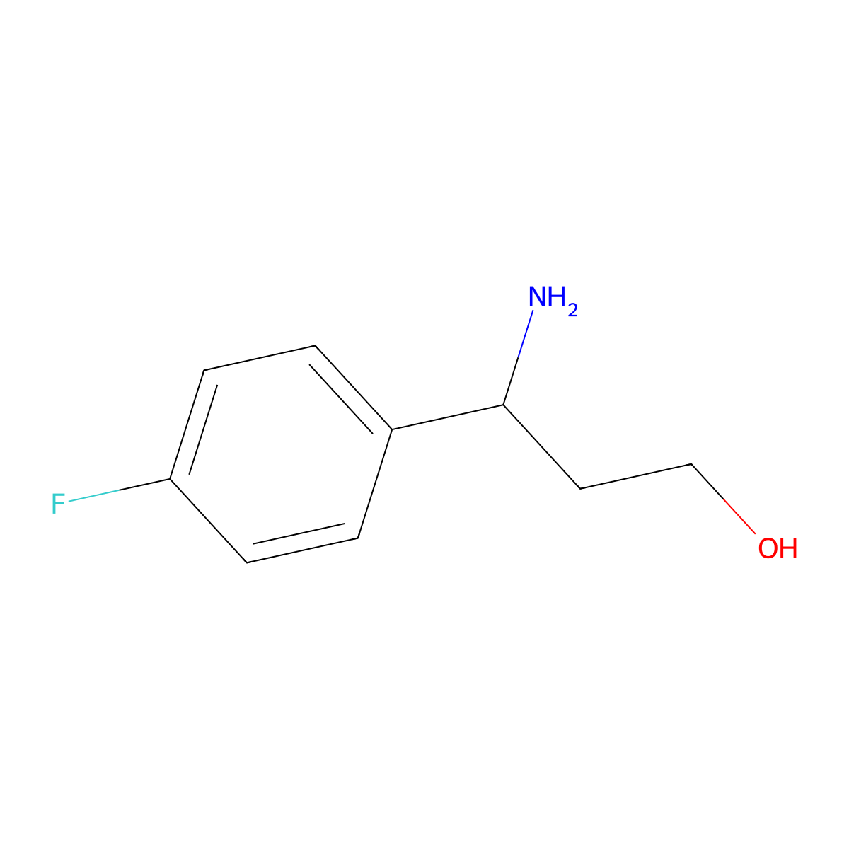 (3S)-3-Amino-3-(4-fluorophenyl)propan-1-ol molecular structure, CAS 228422-49-9