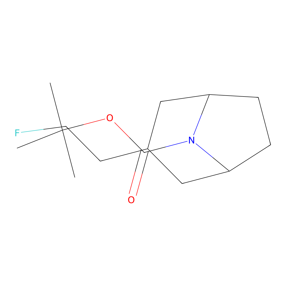 Tert-butyl 3-(2-fluoroethyl)-8-azabicyclo[3.2.1]octane-8-carboxylate molecular structure, CAS 2284239-02-5