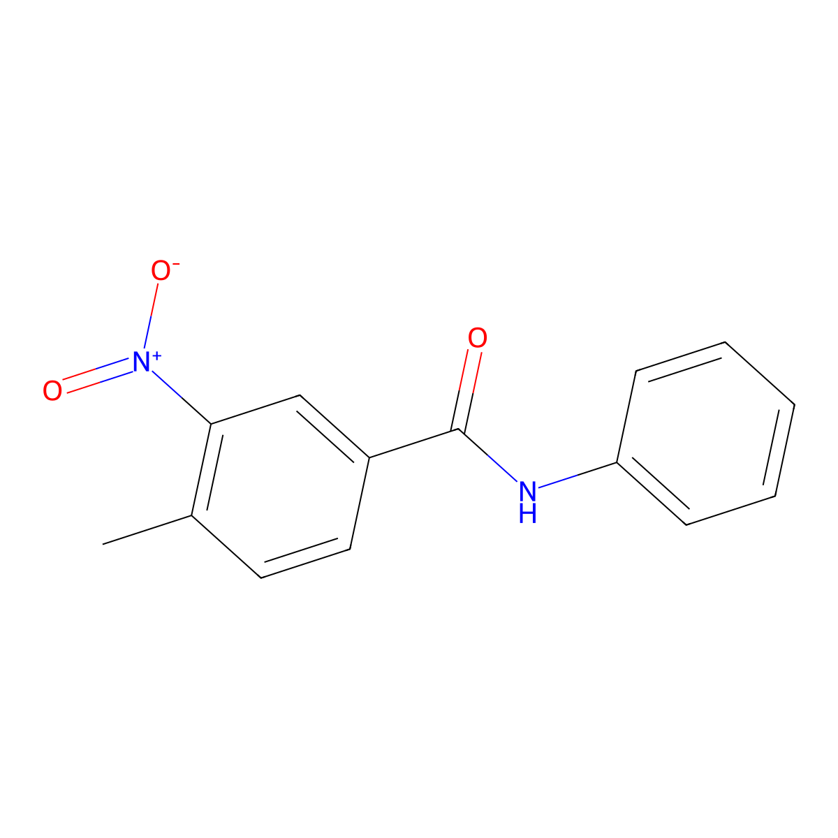4-methyl-3-nitro-N-phenylbenzamide molecular structure, CAS 228425-33-0