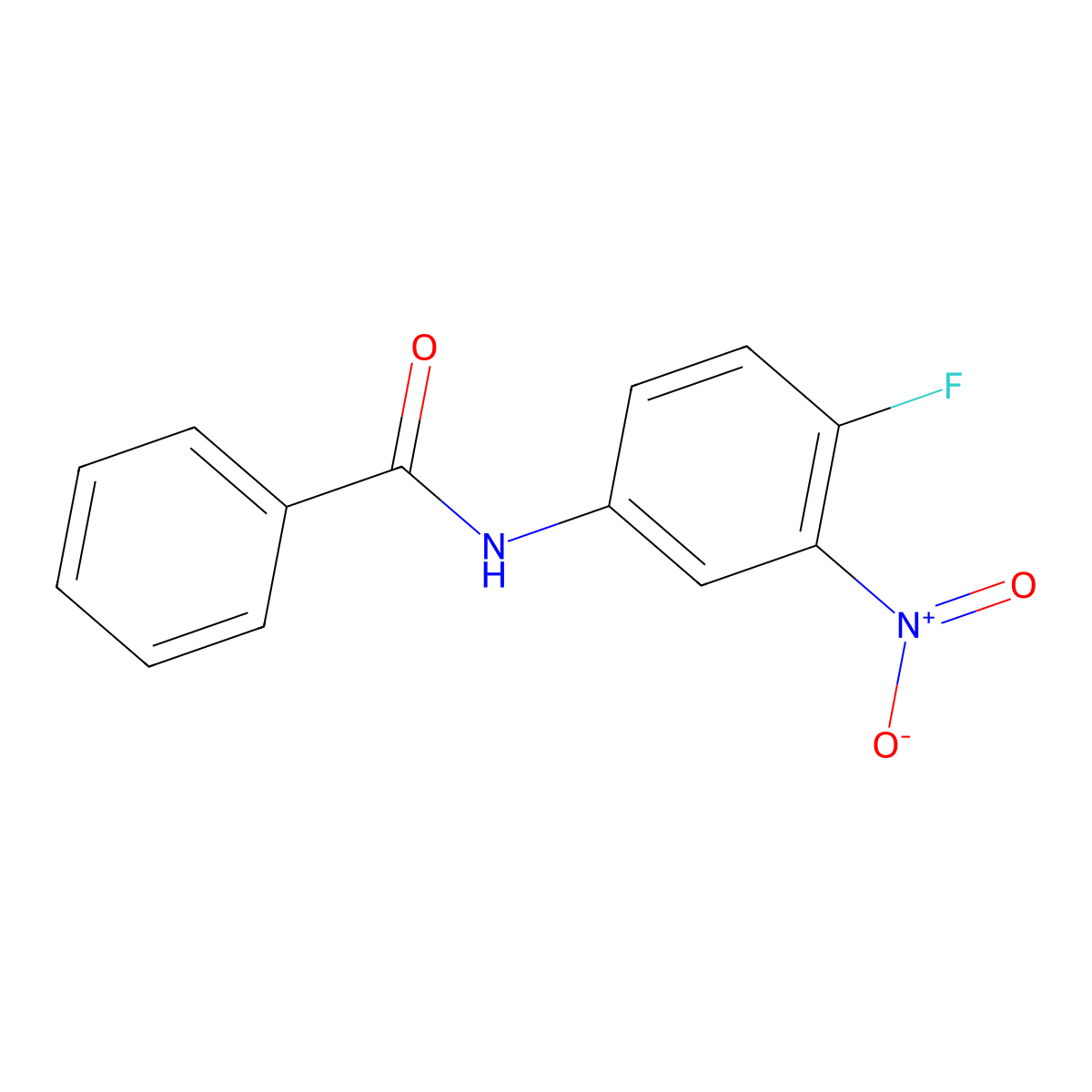 N-(4-fluoro-3-nitrophenyl)benzamide molecular structure, CAS 228425-41-0