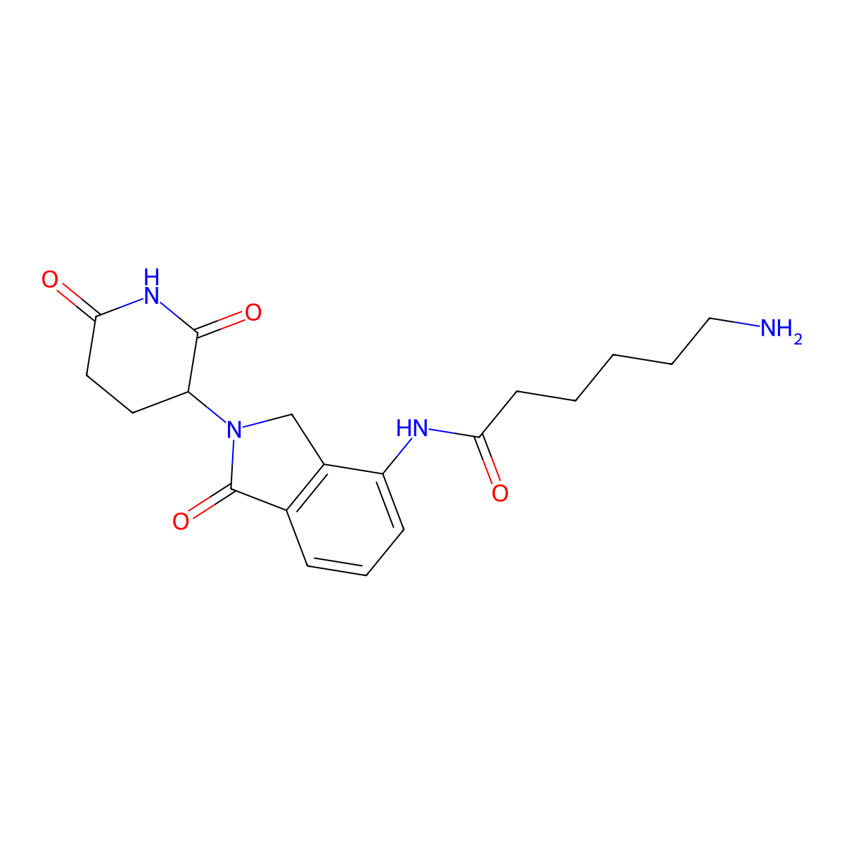 Lenalidomide-CO-C5-amine HCl molecular structure, CAS 2284453-73-0