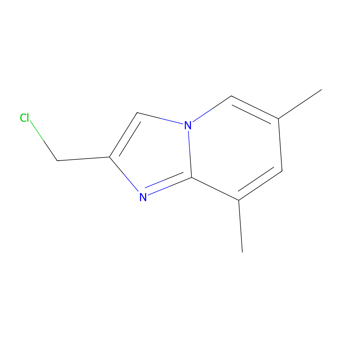 2-(Chloromethyl)-6,8-dimethylimidazo[1,2-a]pyridine molecular structure, CAS 2284475-28-9