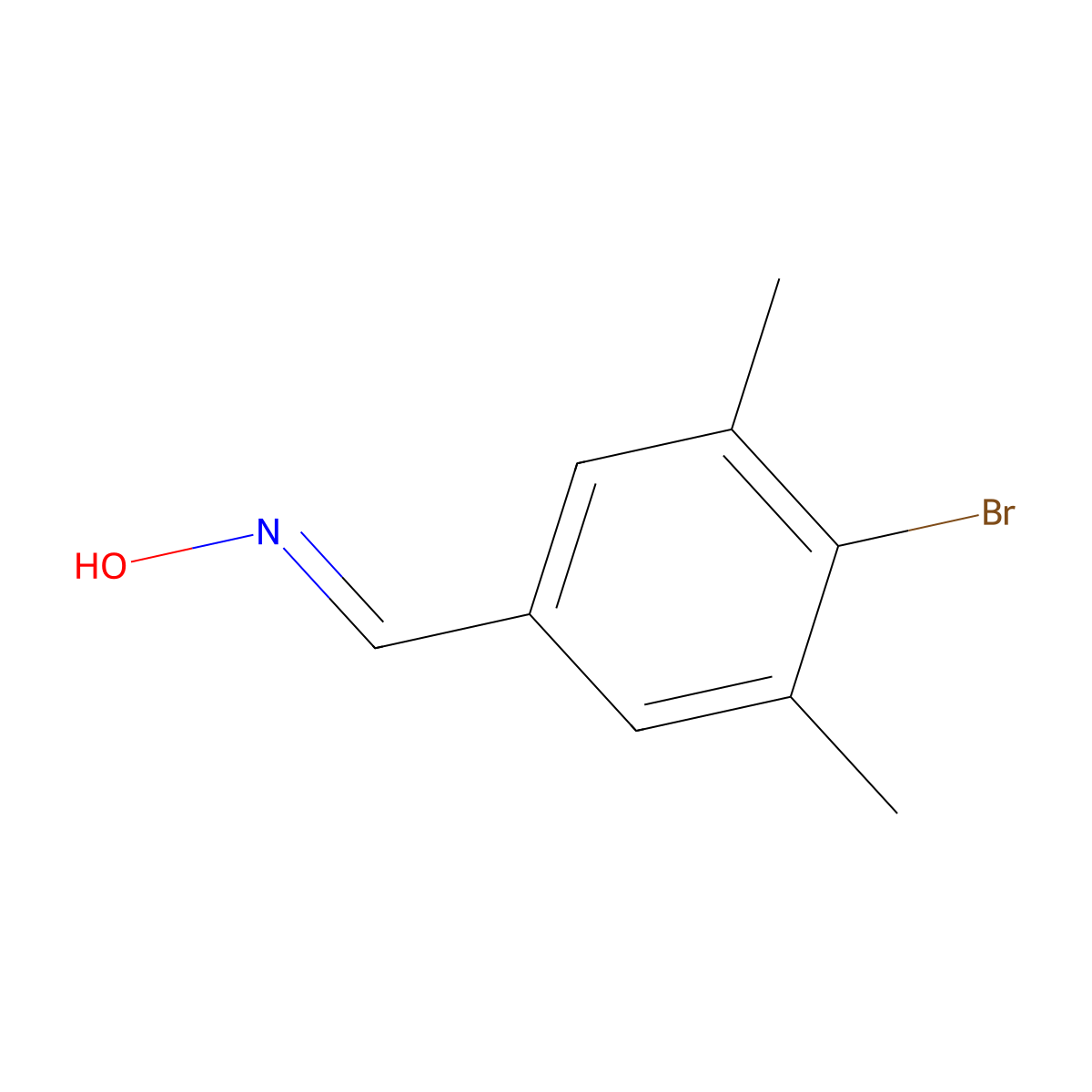 (E)-4-Bromo-3,5-dimethylbenZaldehyde oxime molecular structure, CAS 2284536-18-9