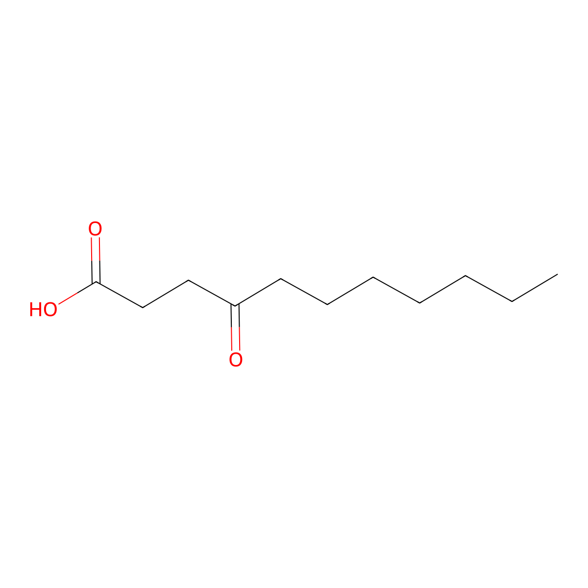 4-Oxoundecanoic acid molecular structure, CAS 22847-06-9