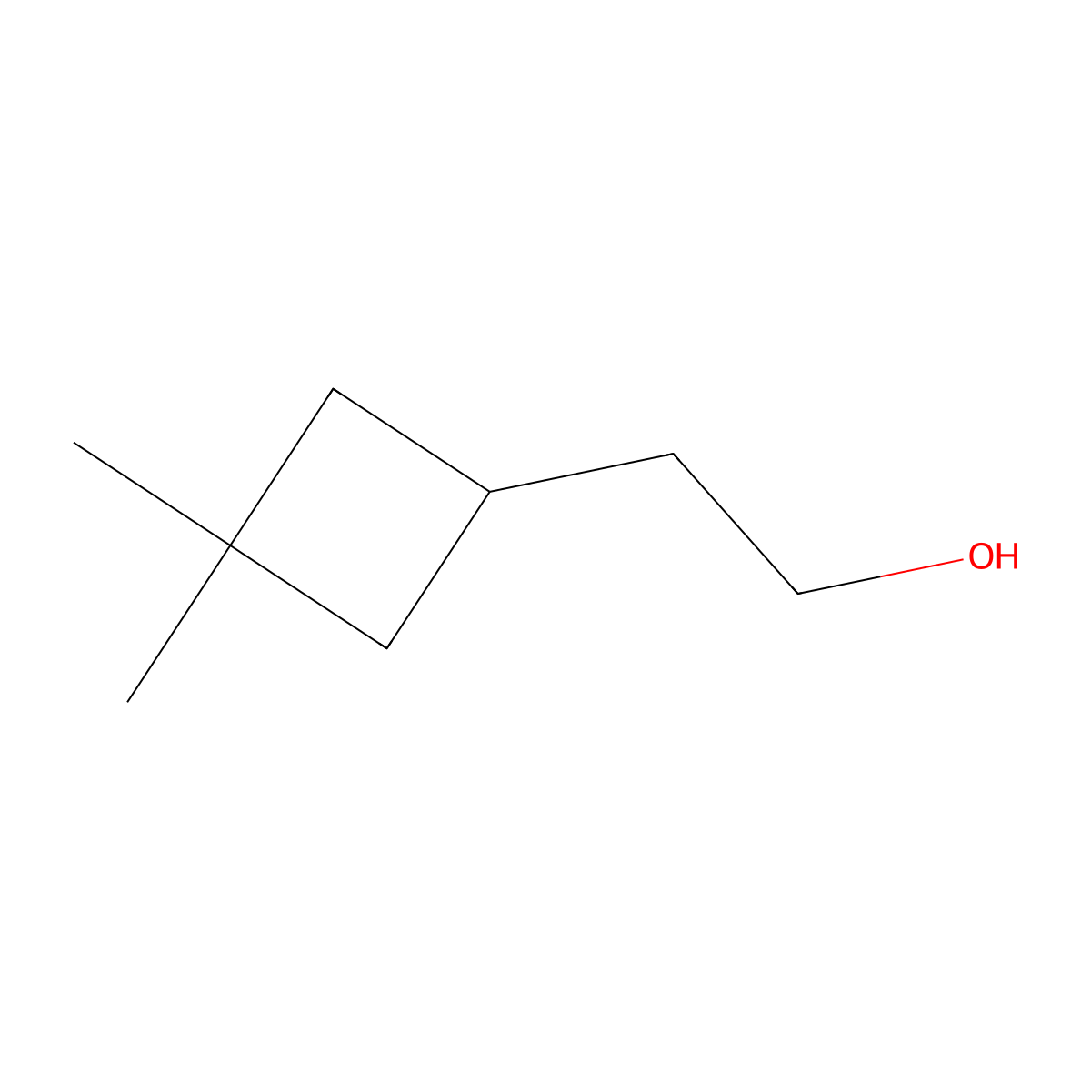 2-(3,3-Dimethylcyclobutyl)ethan-1-OL molecular structure, CAS 2284762-68-9