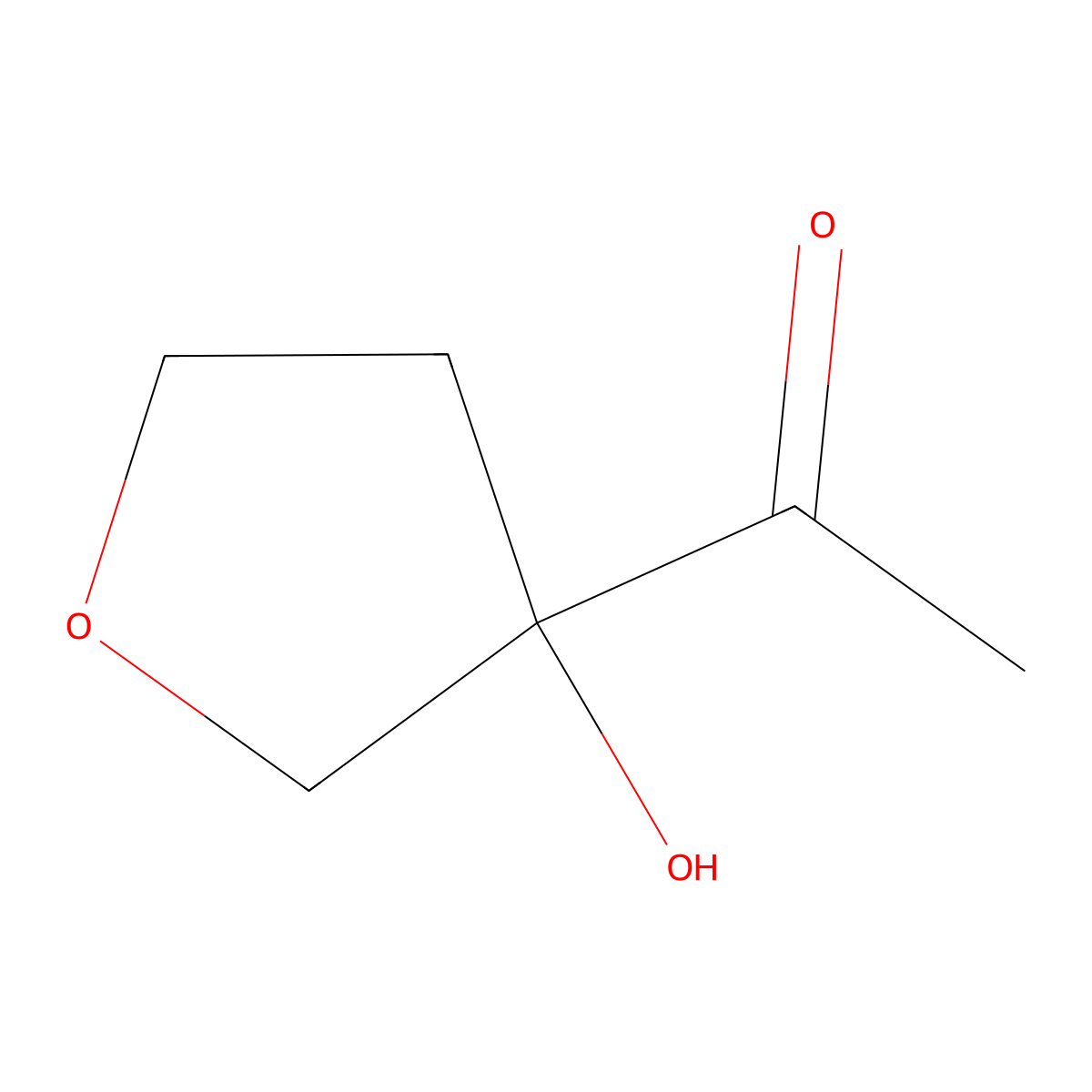 1-(3-Hydroxyoxolan-3-yl)ethan-1-one molecular structure, CAS 2284915-02-0