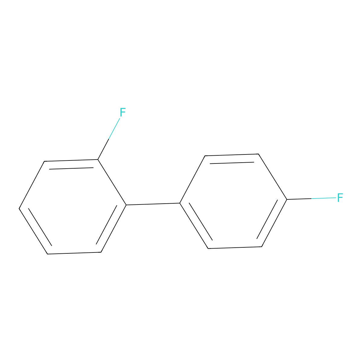 2,4'-Difluoro-1,1'-biphenyl molecular structure, CAS 2285-28-1